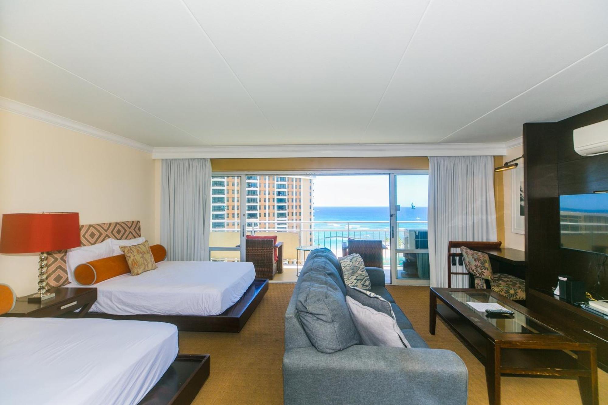 הונולולו Ilikai Tower One Bedroom Lagoon View Waikiki Condos With Lanai & Free Wifi חדר תמונה